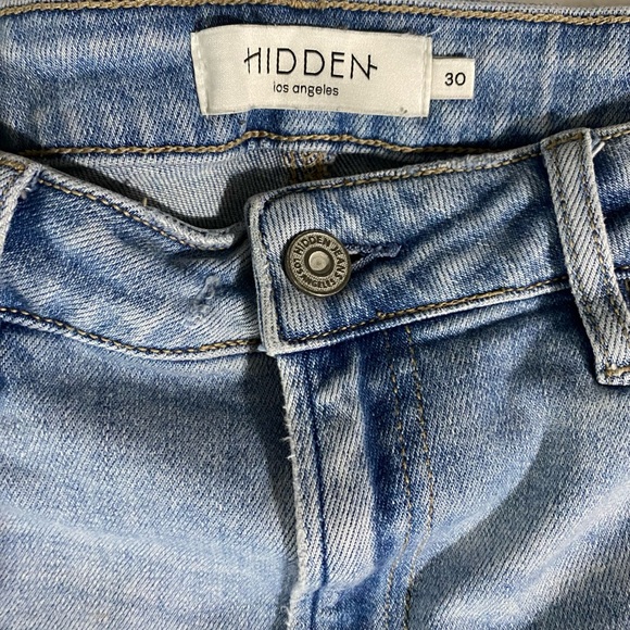 Hidden Los Angeles Distressed High Rise Wide Leg Womens Jeans. Size 30. … - Picture 3 of 10